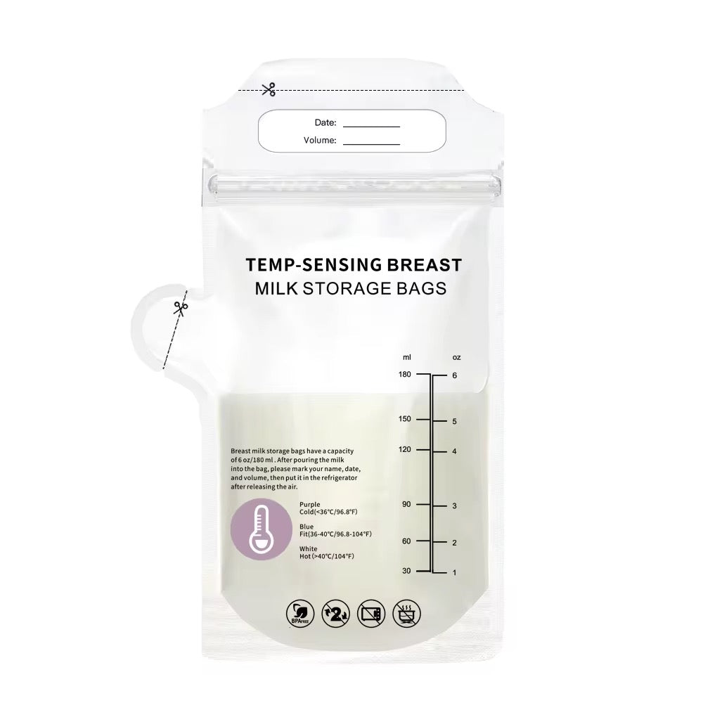 SAAB Temperature Sensing Breastmilk Storage Bags