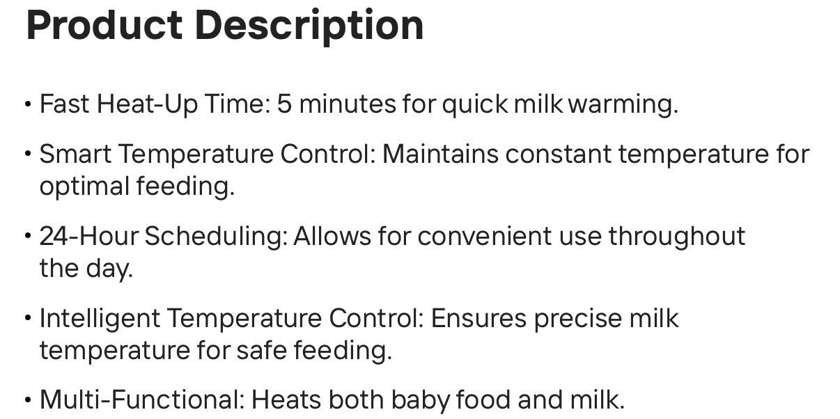 10-in-1 LED Milk Warmer/Sterilizer
