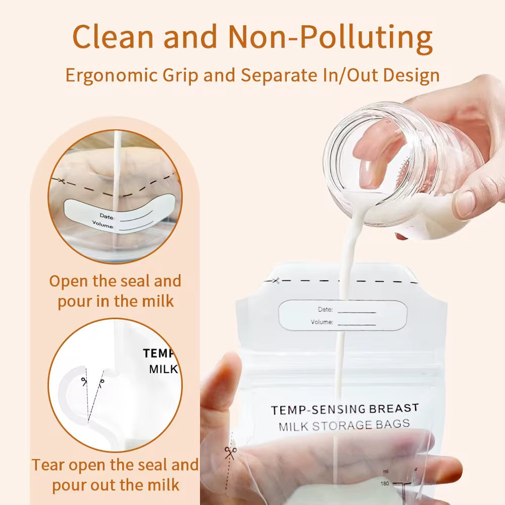 SAAB Temperature Sensing Breastmilk Storage Bags
