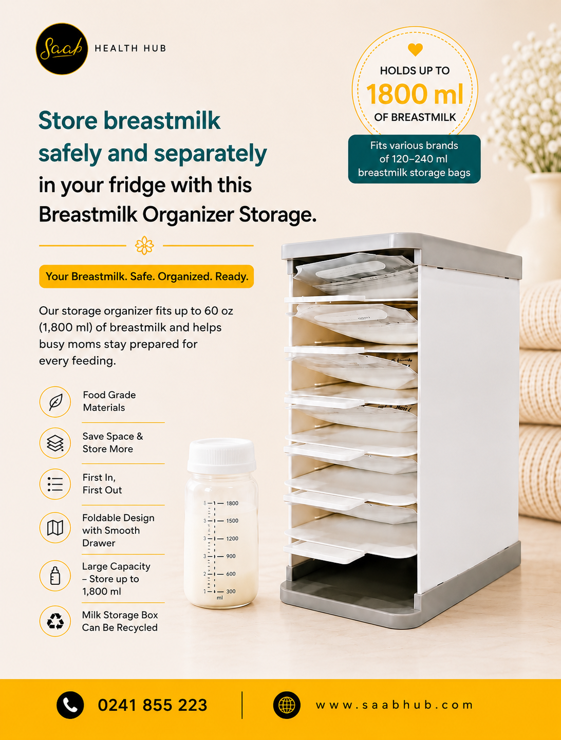 Breastmilk Storage Organizer