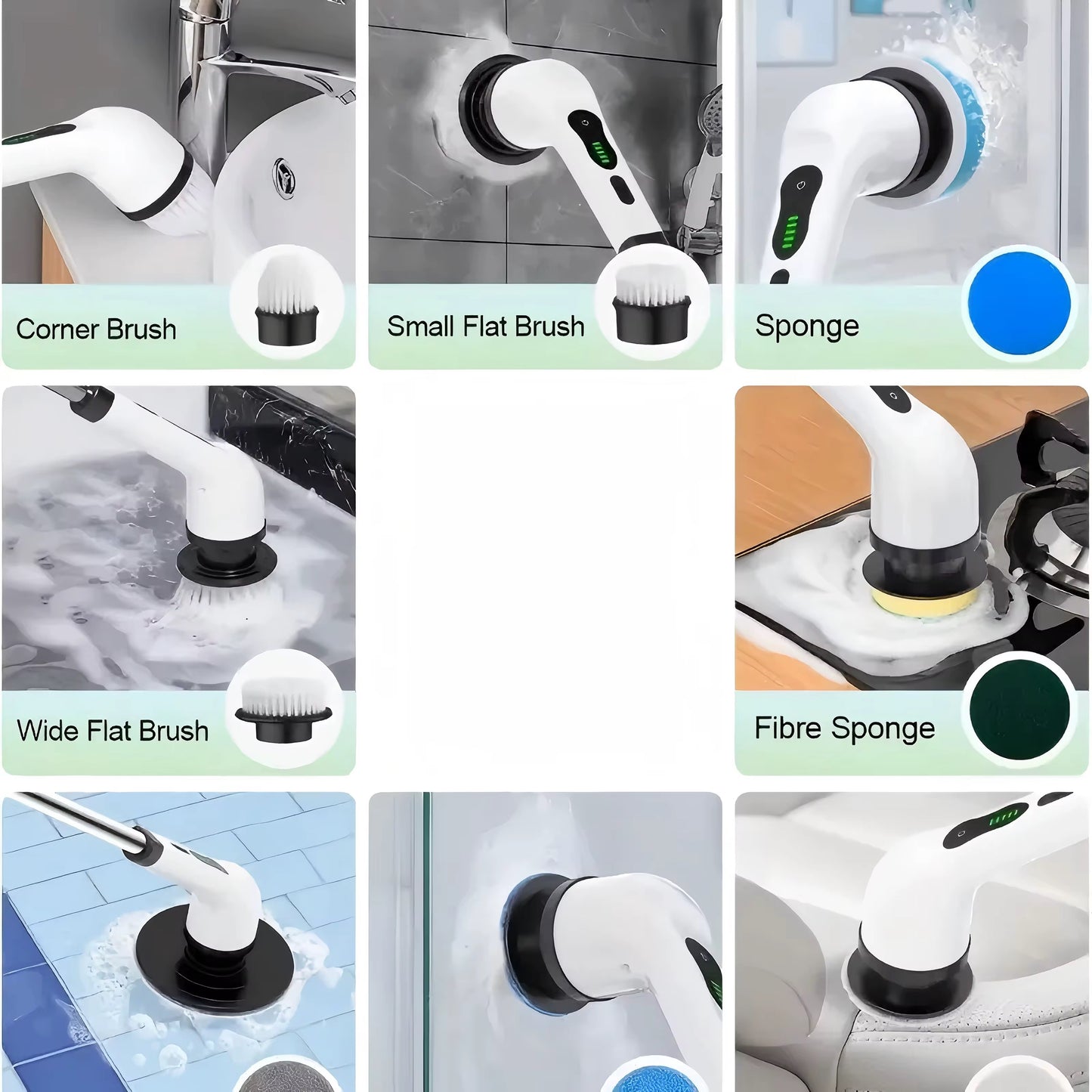 9-in-1 Electric Srubbing Brush